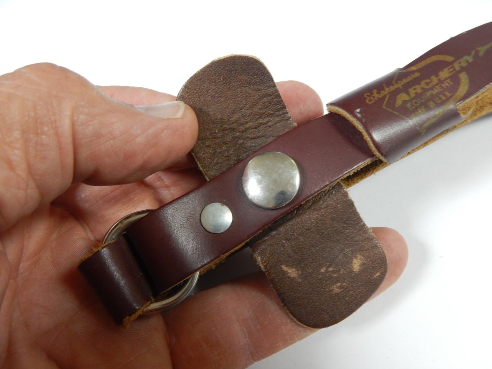 Shakespeare Leather Archery Quiver Leather Hip Back Style Adjustable Strap only