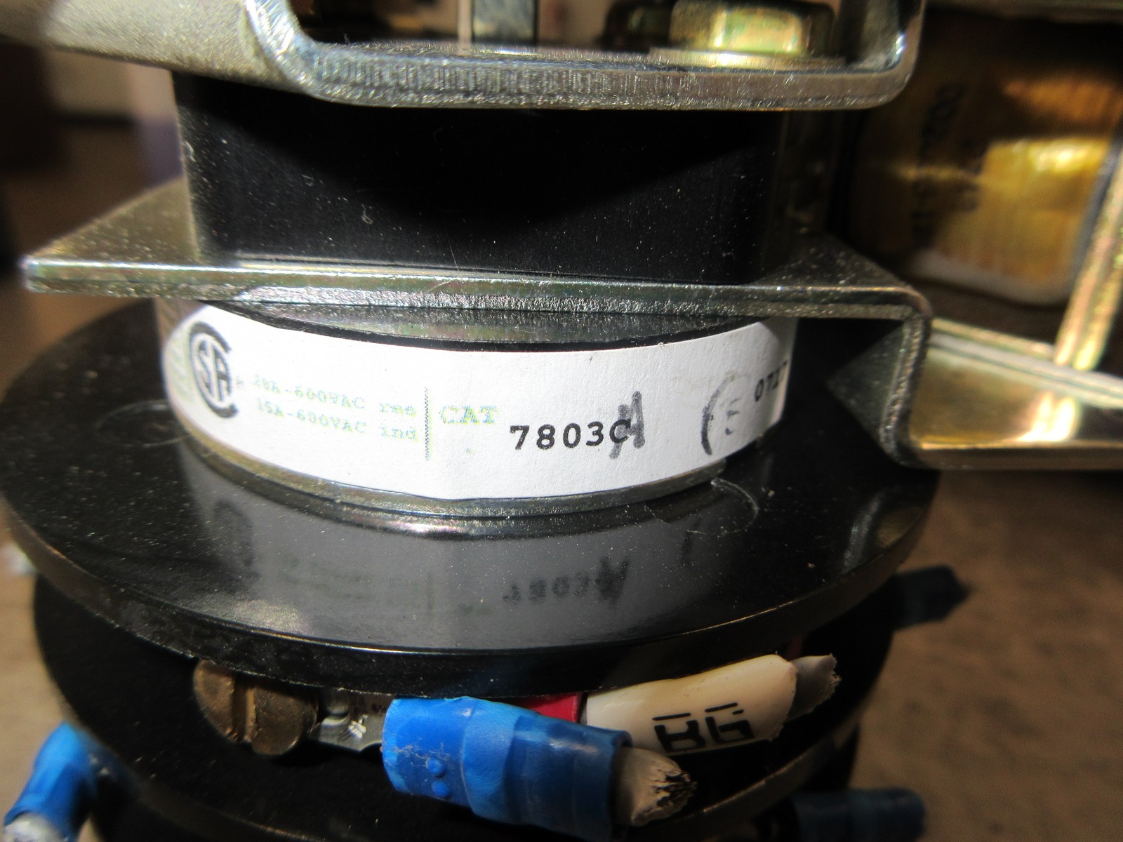 Electroswitch Series 24 Lock-Out Relay Rotary Switch 7803A Used