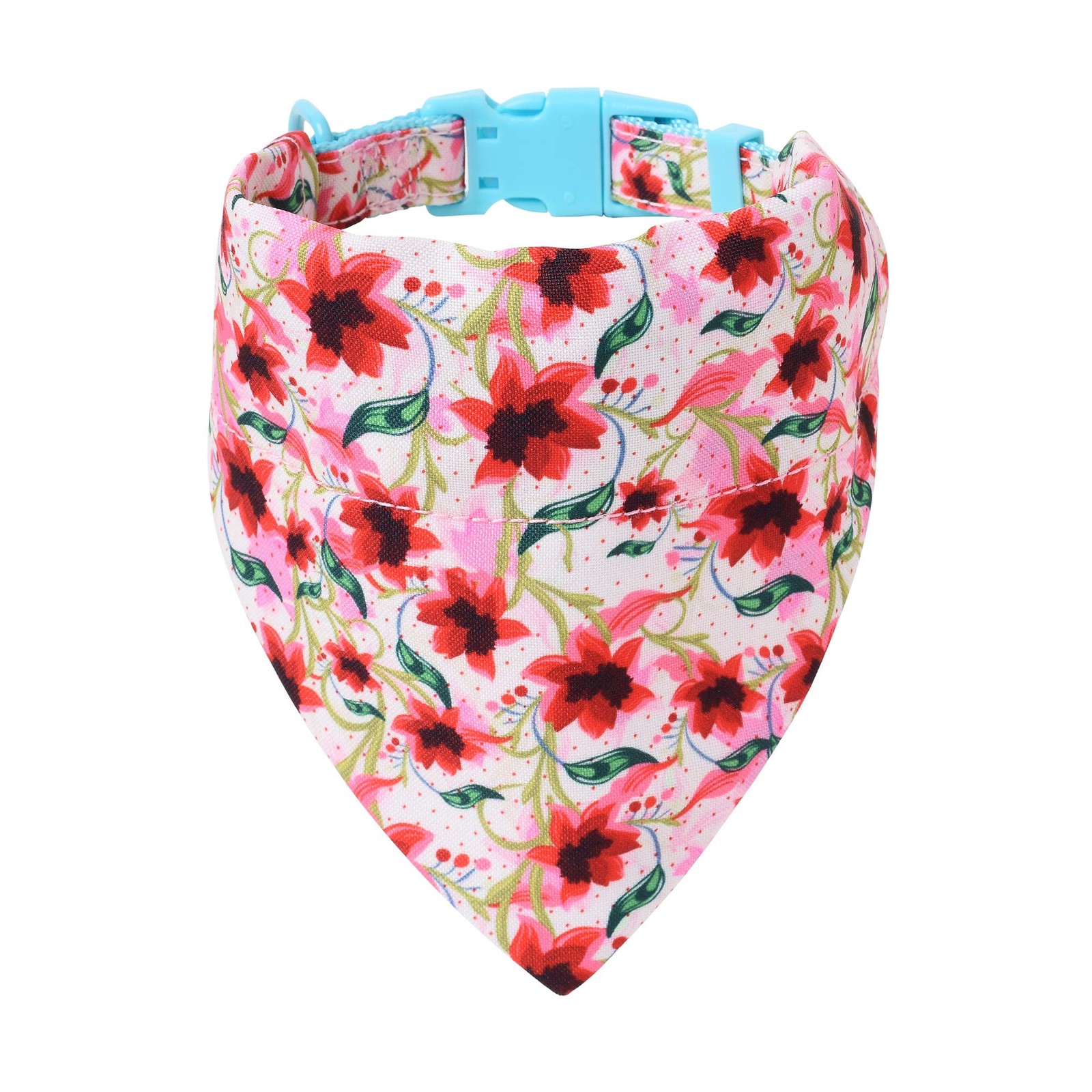 Mile High Life Wildflower Girl Dog Bandana Collar Lily Soft Poly Cotton S
