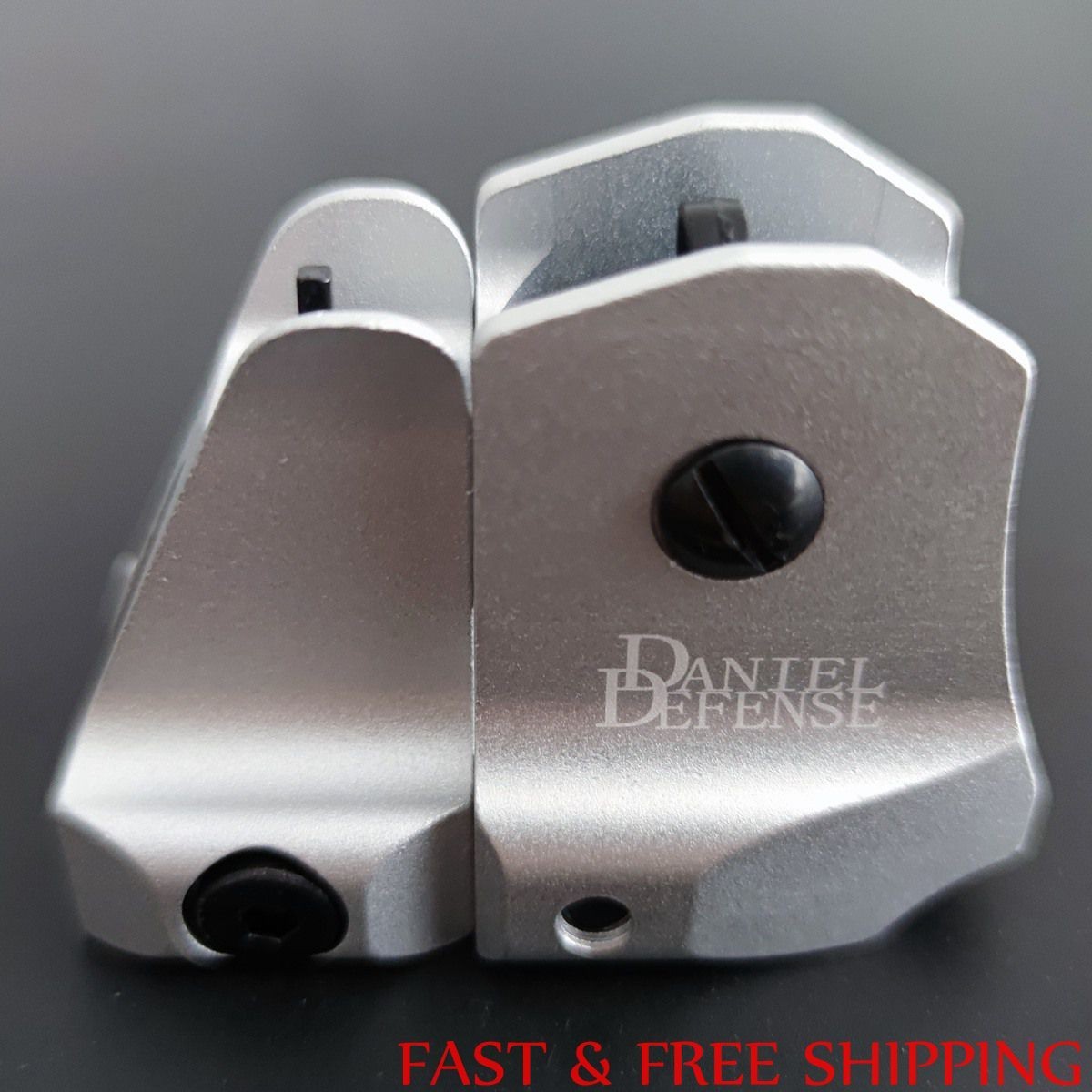 1 Flip-up Low Profile Metal Sight Folding Iron Sights Front & Rear Set D & D