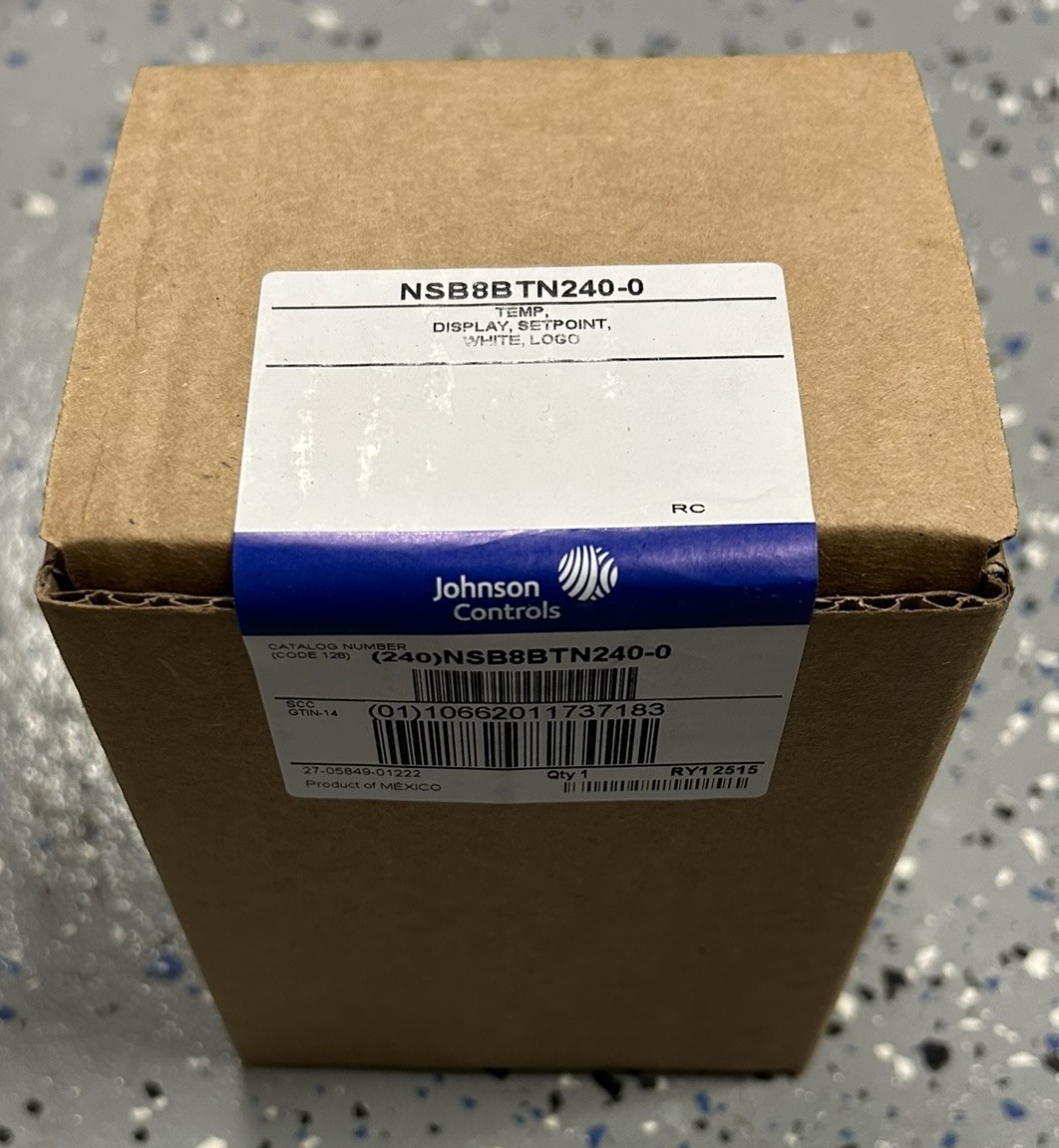 Johnson Controls NSB8BTN240-0 Thermostat Temperature Display Set White