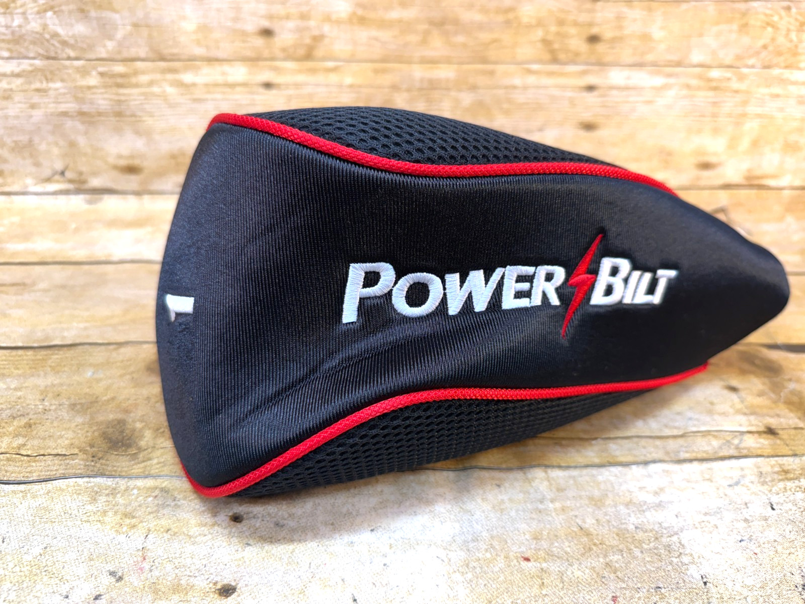 POWER BILT DRIVER 1 WOOD HEADCOVER HEAD COVER BLACK RED WHITE ⛳ MINT ⛳