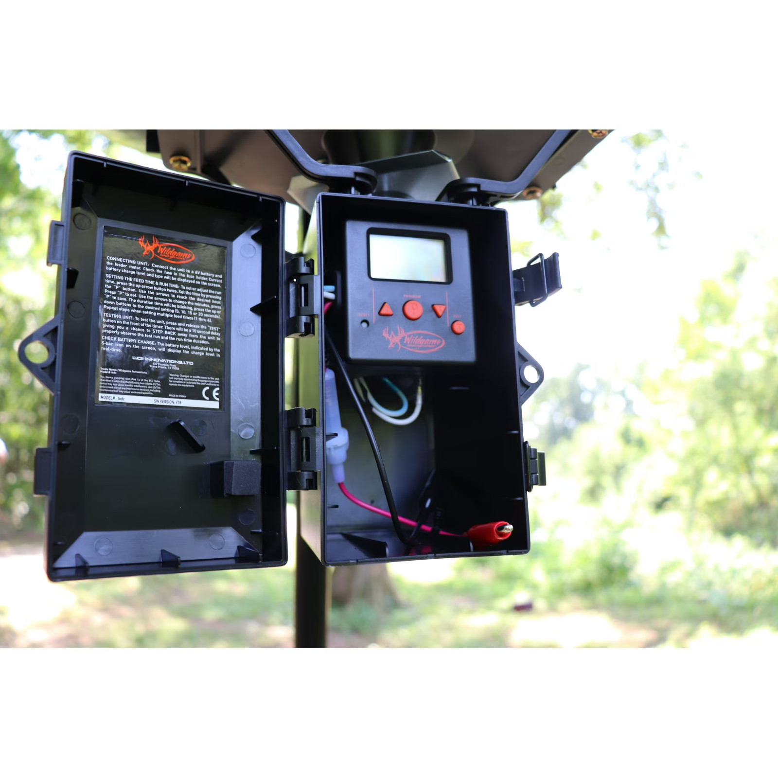 Quick-Set 225 lb Durable Tripod Game Feeder with Digital Timer, 30-feet Radius