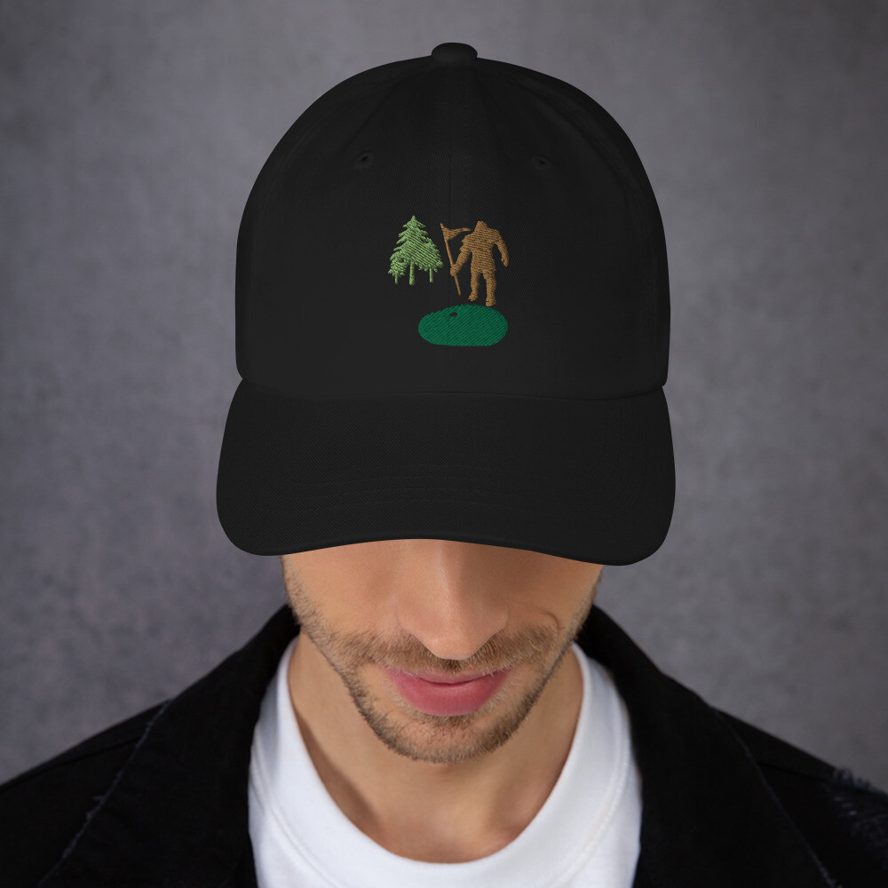 Embroidered Cap Bigfoot Golfing Adjustable Hat