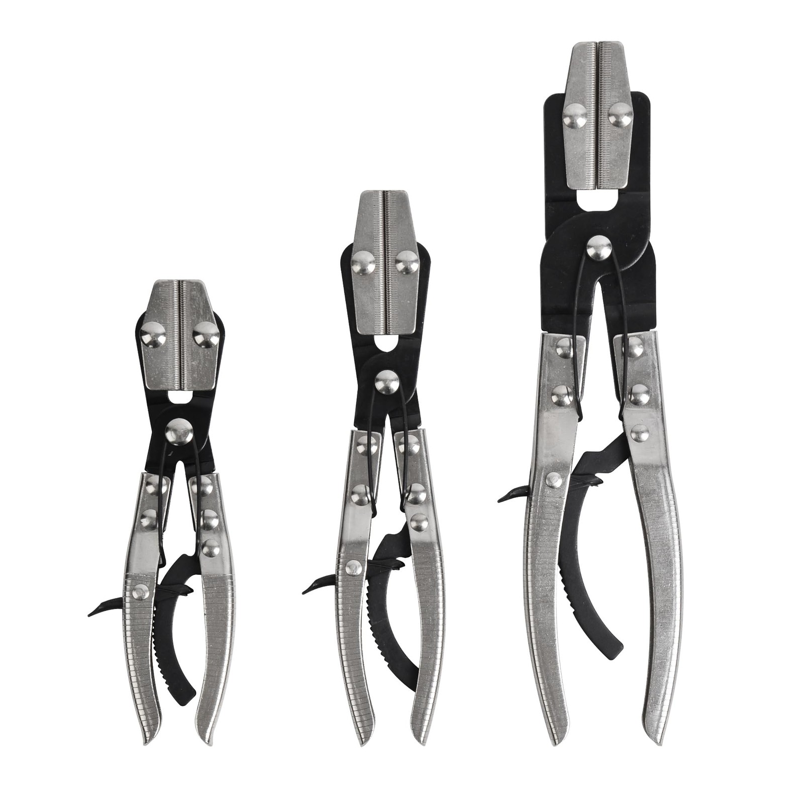 3pcs Ratcheting Hose Pinch Off Pliers Set, 8in 10in 12in Hose Clamps Pliers f...