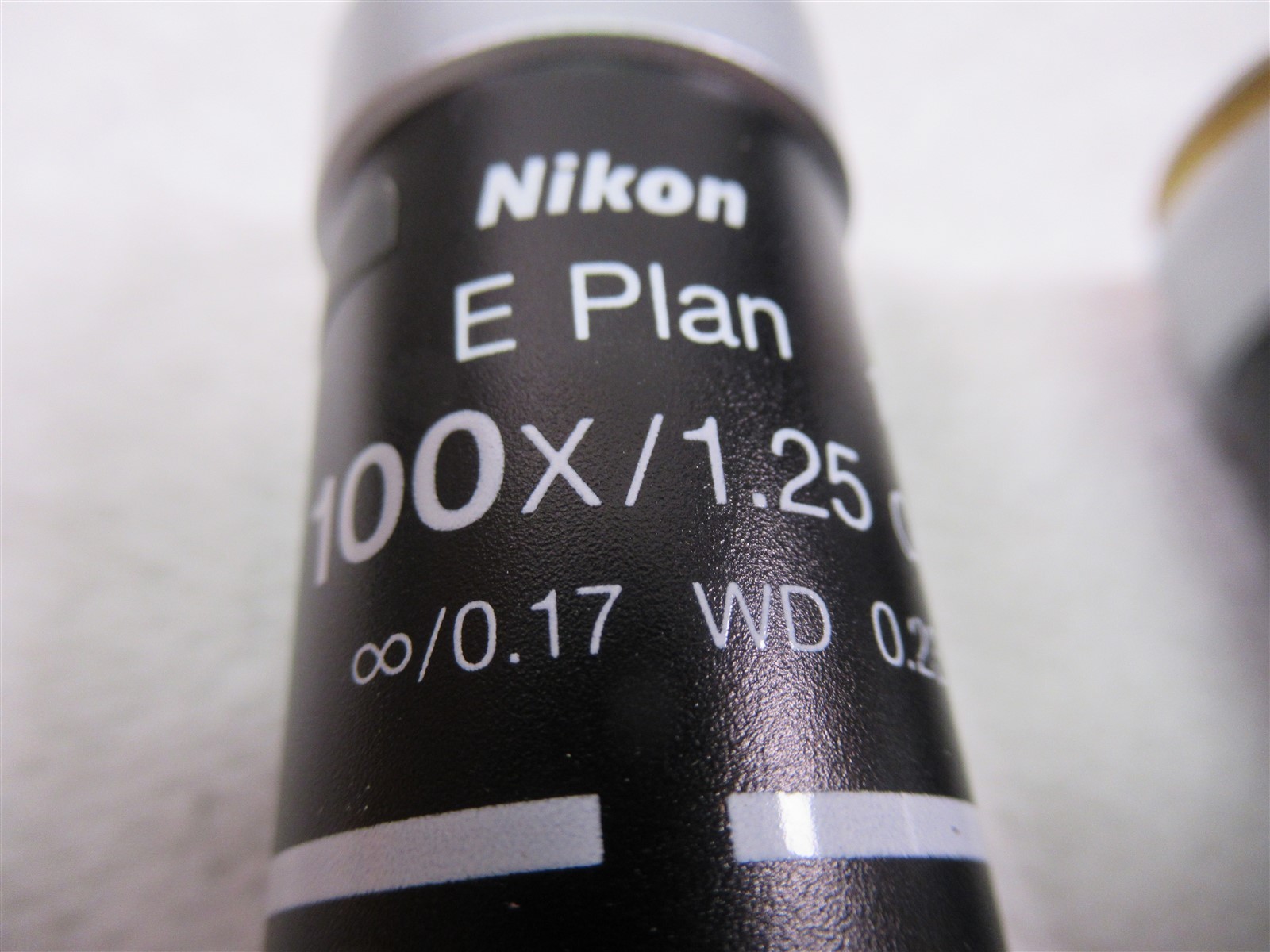 Nikon E Plan Microscope Objective Lenses Lot of 4 100x Oil 40x 10x & 4X Eclipse