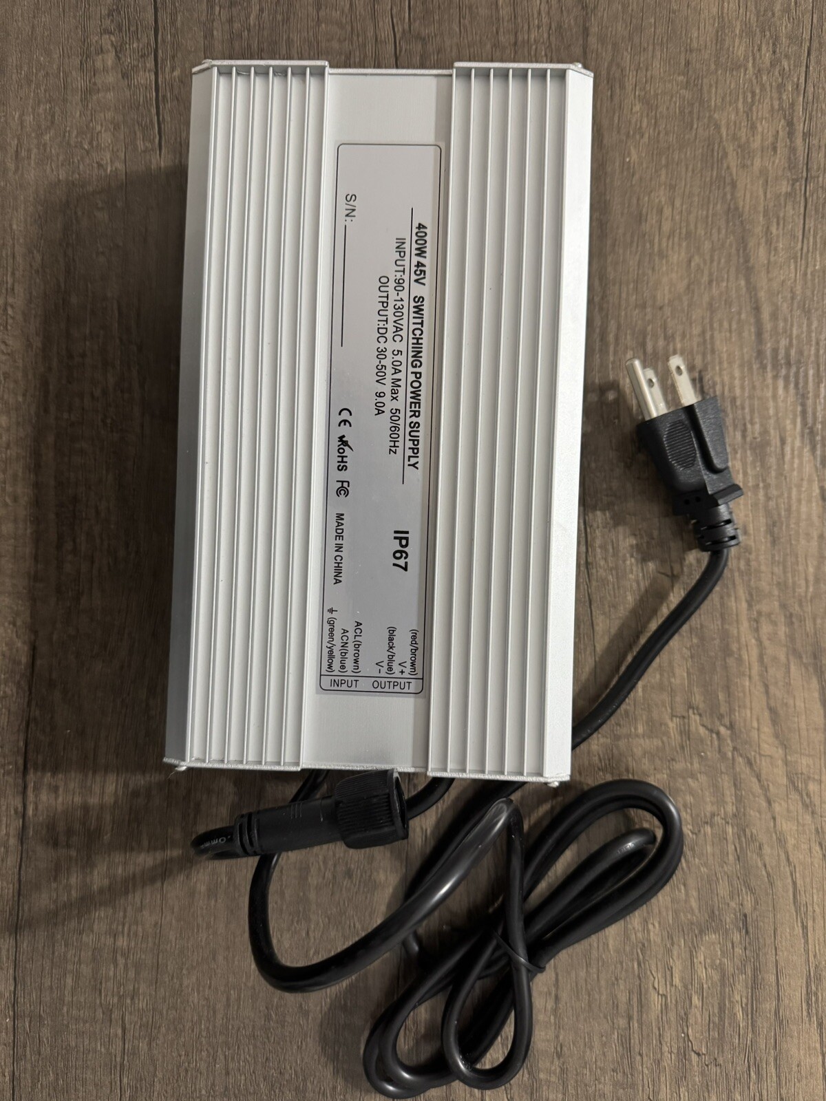 Vevor LED 400W 45v Rain Proof IP67 Switching Power Supply 30-50v
