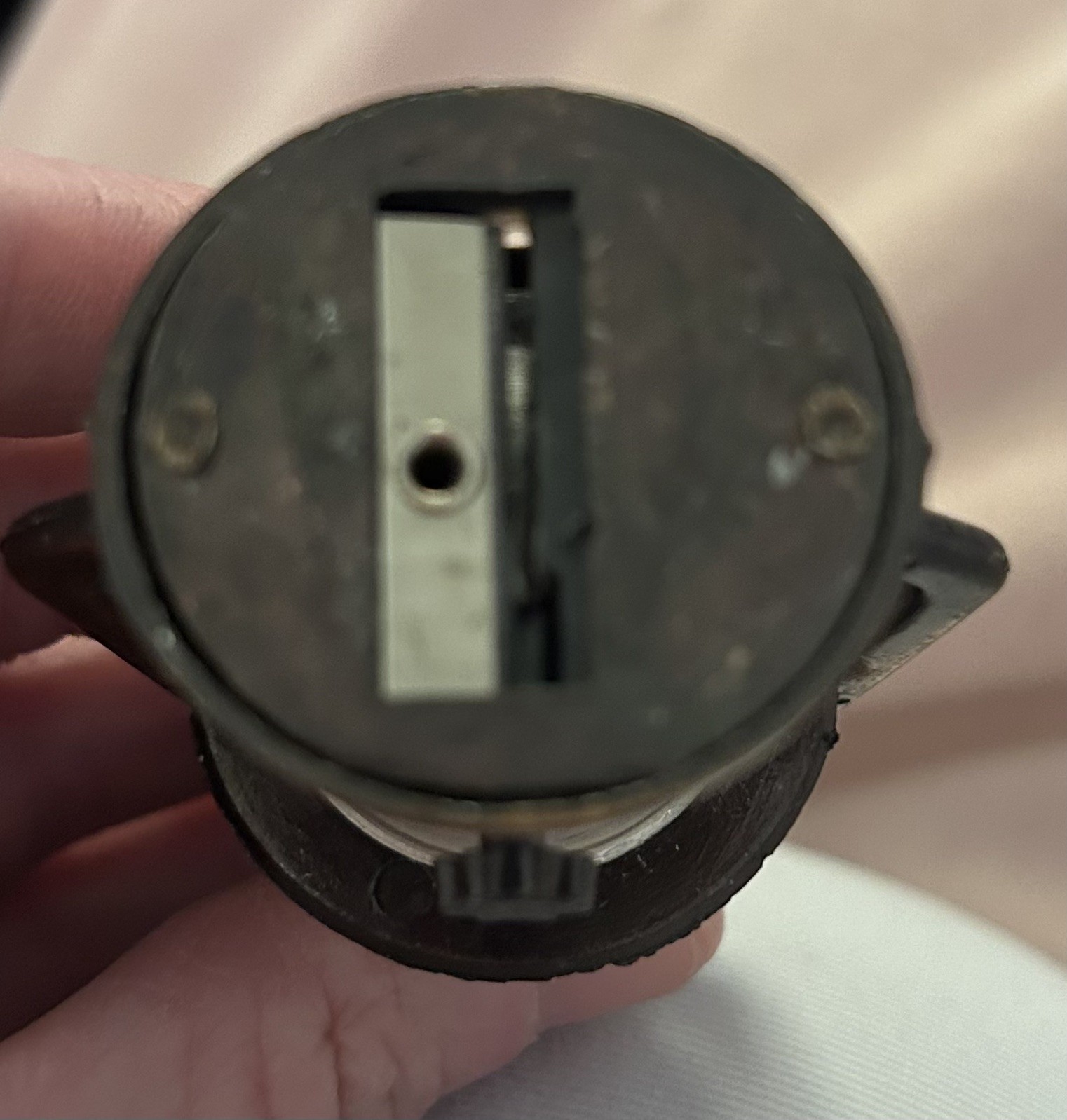 VNTG Miniature METAL & Plastic LANTERN PENCIL SHARPENER; 3”