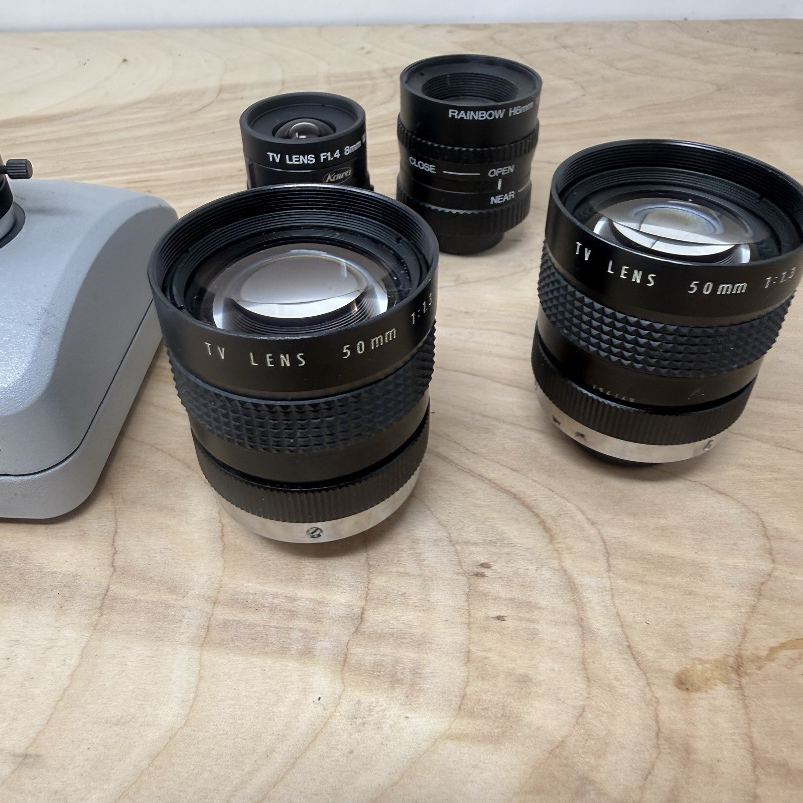 Pixelink PL-A641 Microscope Camera With 5 TV Lenses / Untested