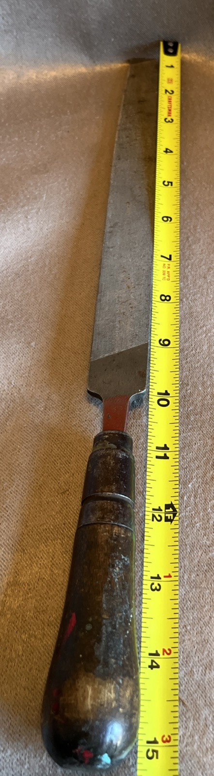 VTG SIMONDS STEEL FILE 12” NUCUT MILL 2ND USA LUTZ WOODEN HANDLE GREAT TOOL