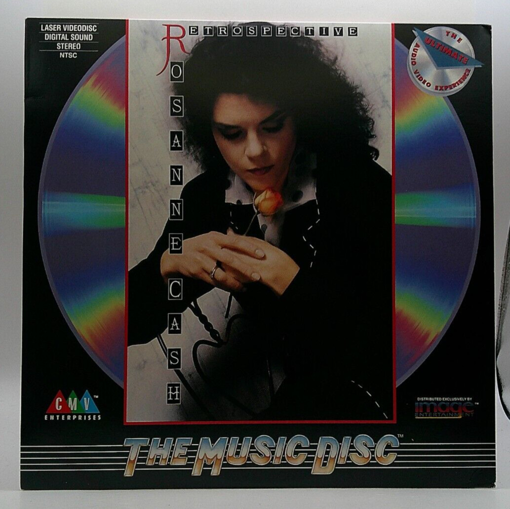 ROSANNE CASH RETROSPECTIVE LASERDISC 1989 CMV ENTERPRISES IMAGE ENTERTAINMENT