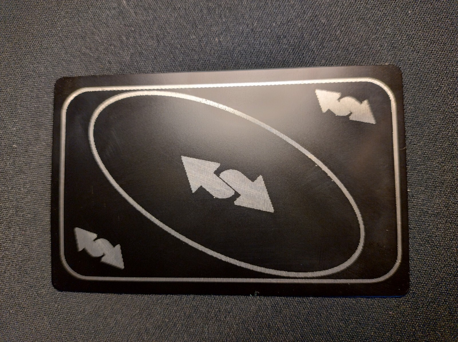 Uno Reverse Card Premium Metal