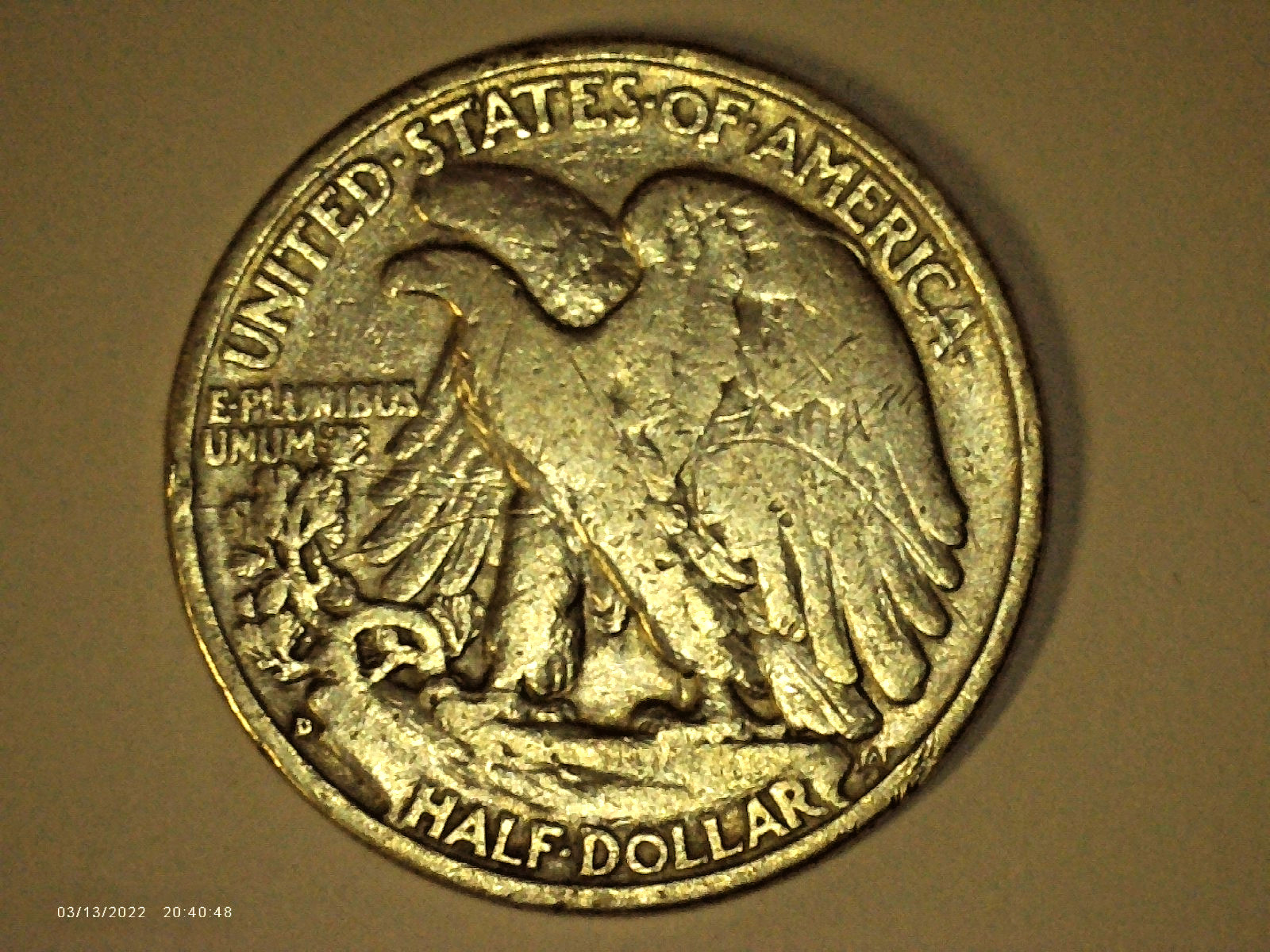 1938-D WALKING LIBERTY HALF DOLLAR