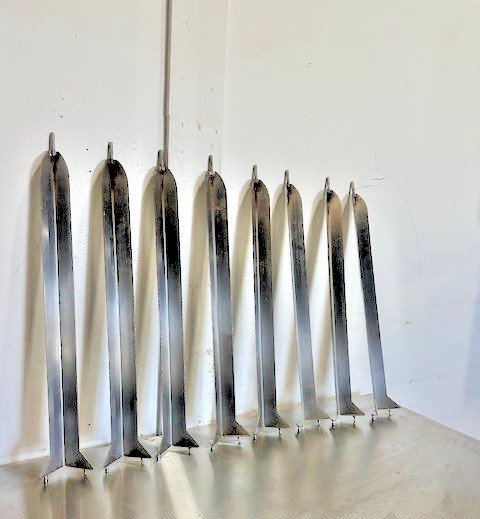 LOT OF 8** "V" SPITS FOR BKI MODEL VG-7, VGG8 ROTISSERIE CHICKEN OVEN