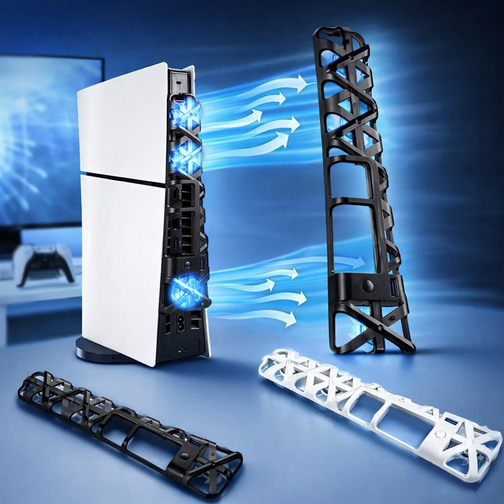 PS5 Slim Cooling Fan with LED