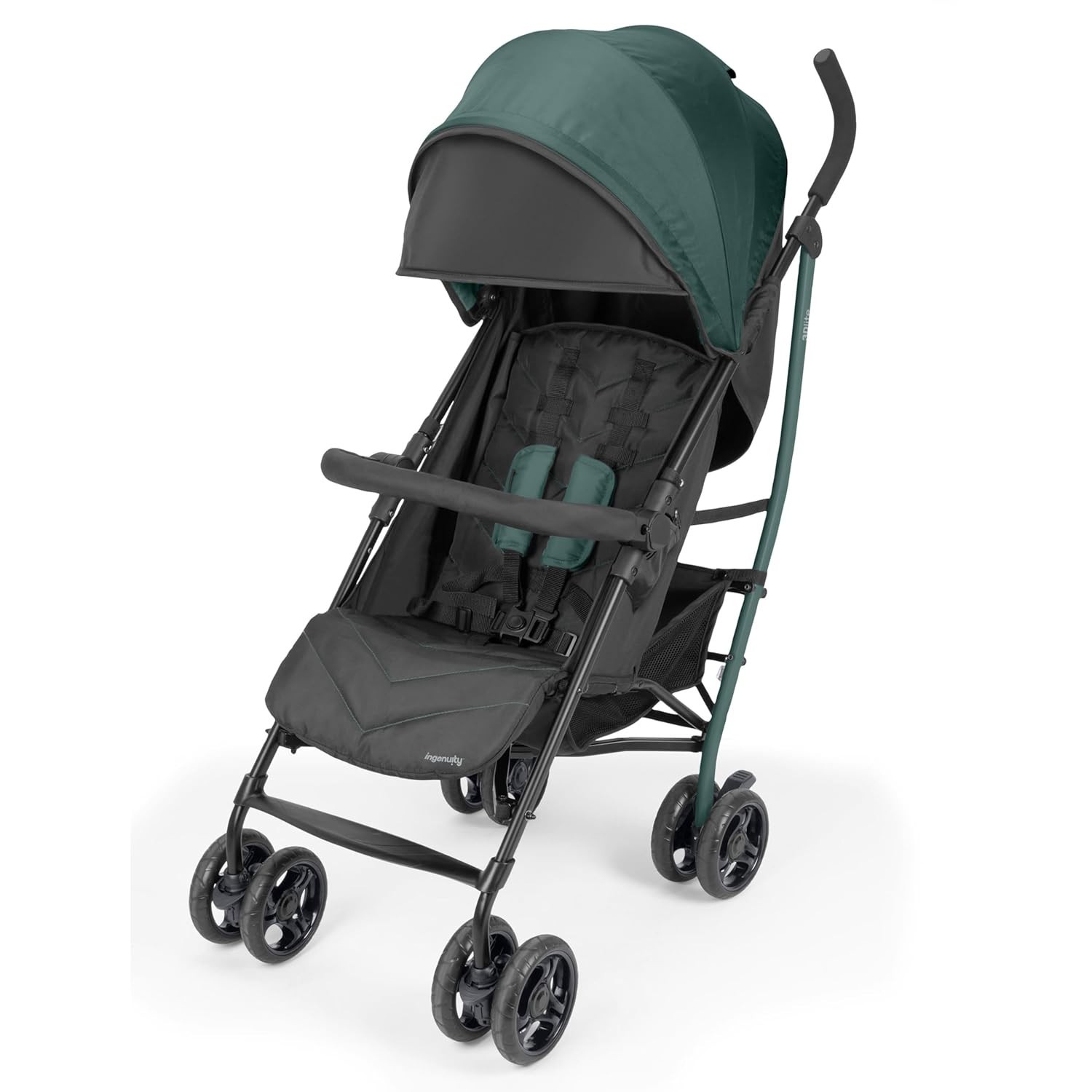 Lightweight Folding Stroller with Car Seat Compatibility & Extra-Large Canopy