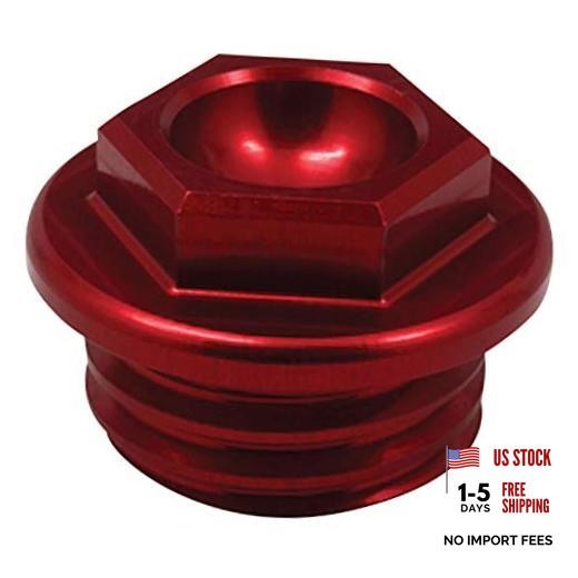 Works Connection Oil Filler Plug Red 24-001 (RED) red