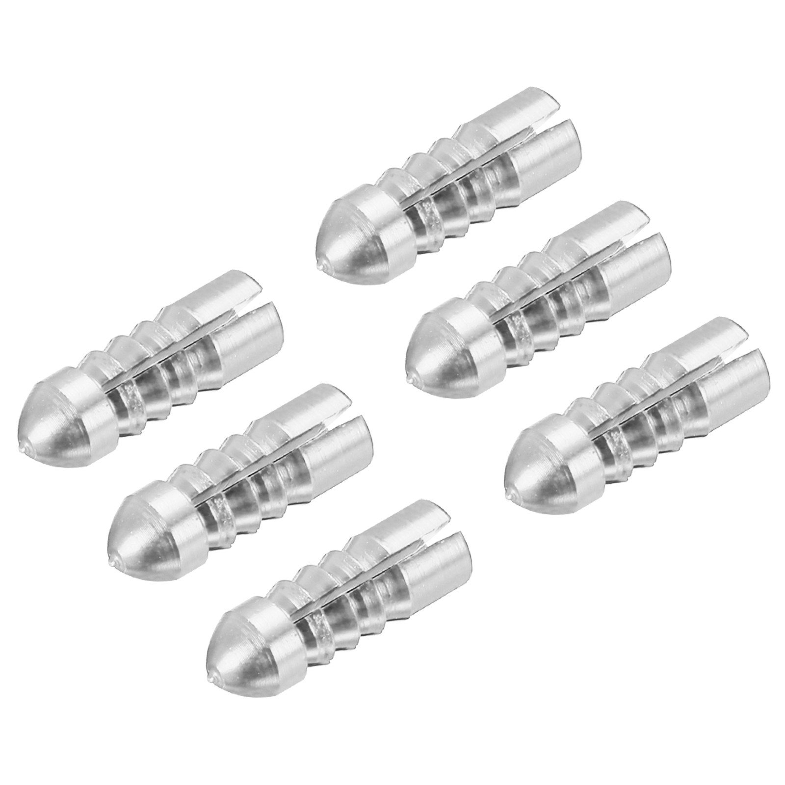 6pcs Dart Flight Protectors Aluminum Alloy Dart Wing Protectors Silver