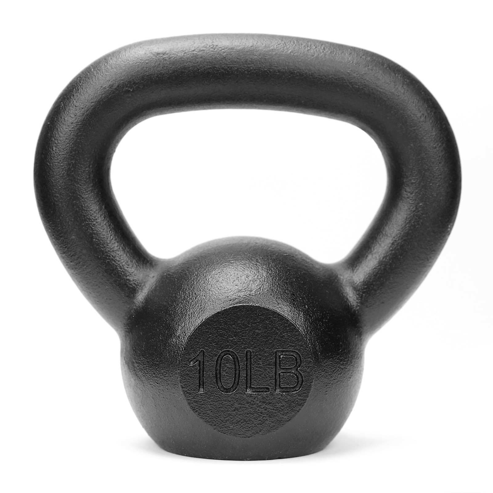 Fitness Powder Coated Cast Iron Kettlebell for Strength Training Home Gym 10 LB
