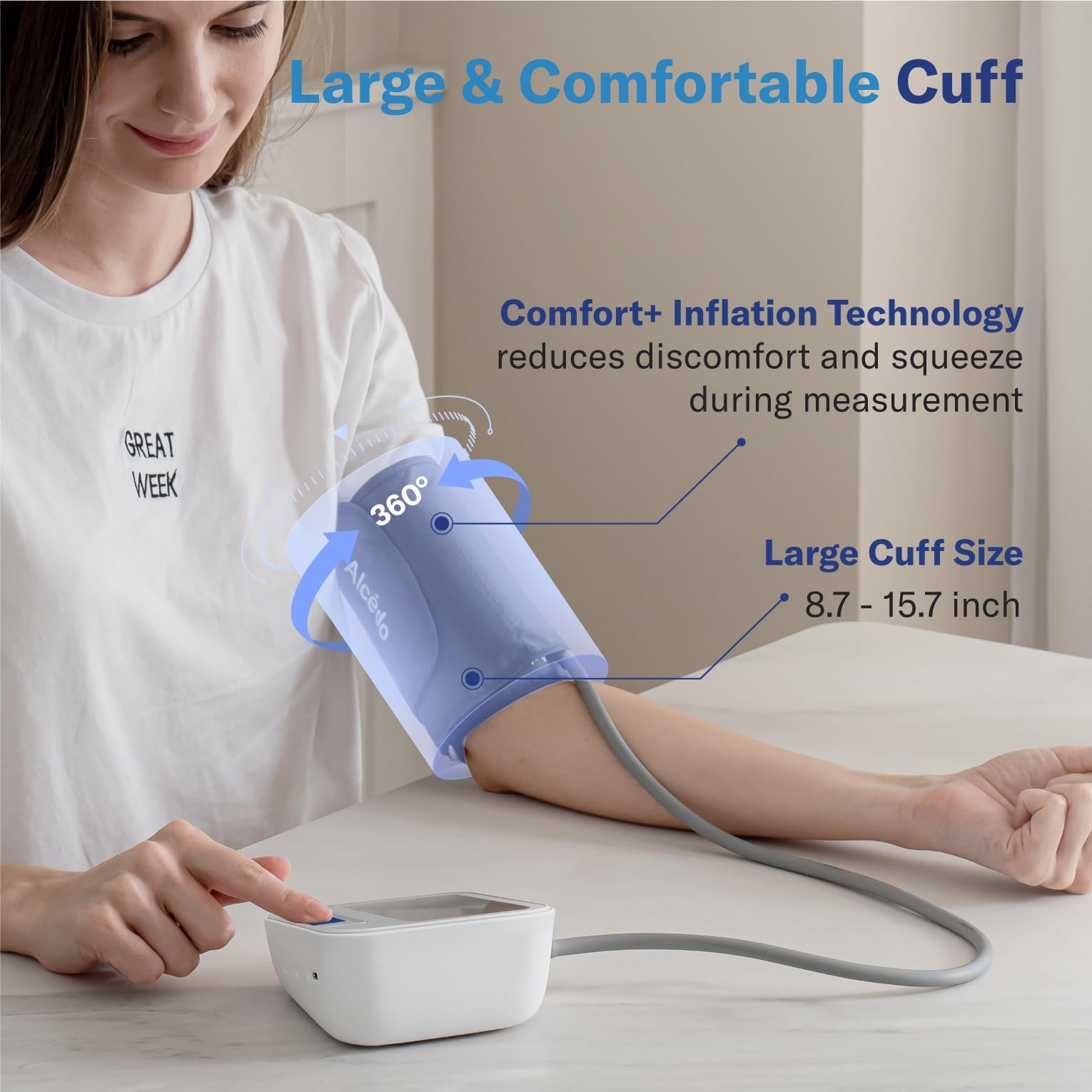 Blood Pressure Monitor for Home Use, Automatic Digital BP Machine with Large ...