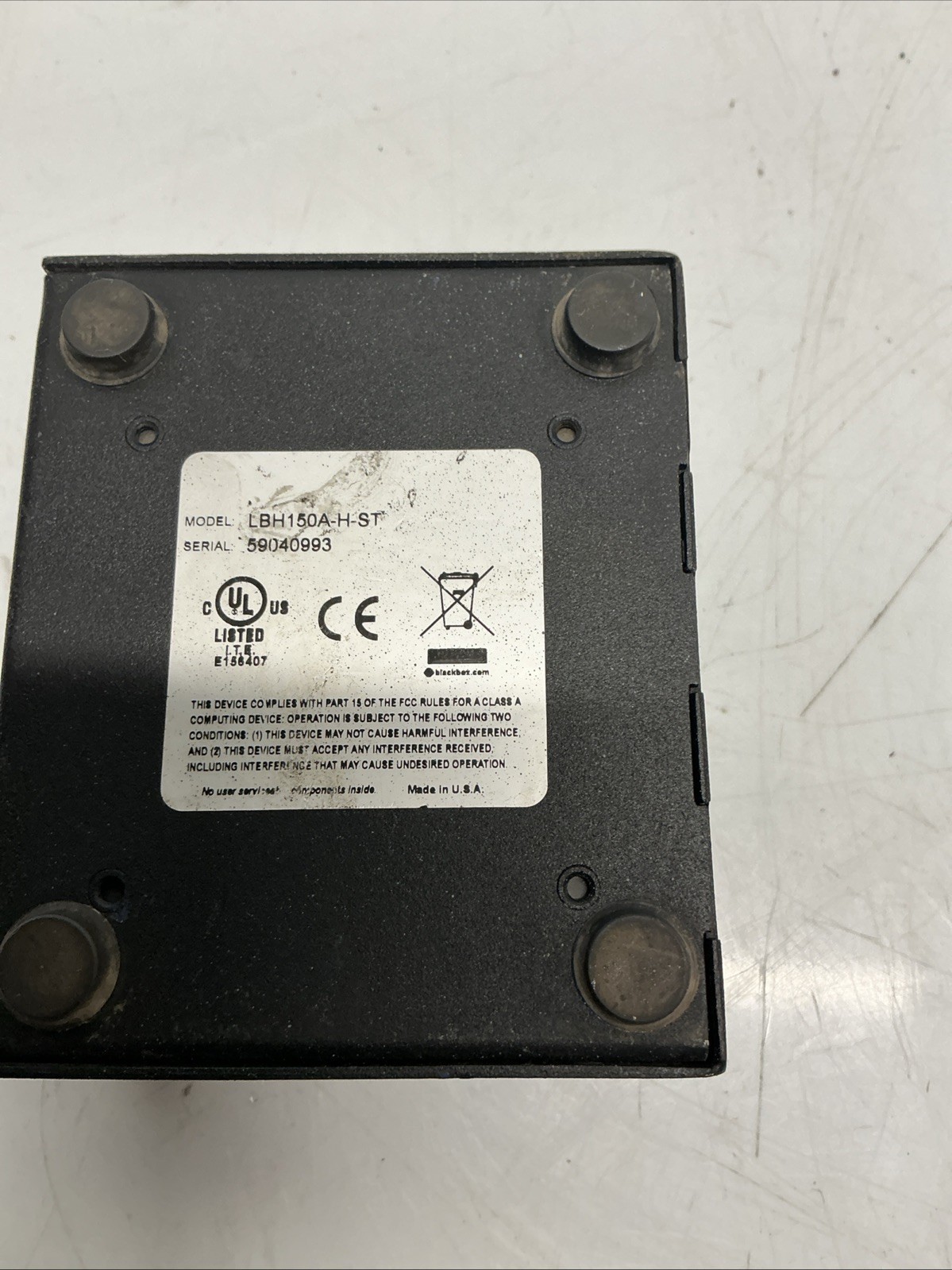 Black Box LBH150A-H-ST Industrial Ethernet Switch. AA-154