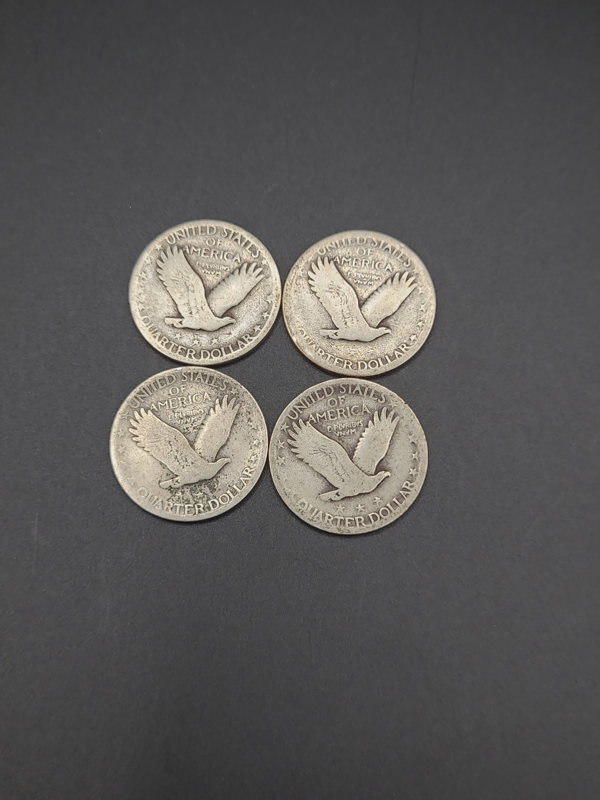 (4) 1928 Standing Liberty Quarters 90% Silver