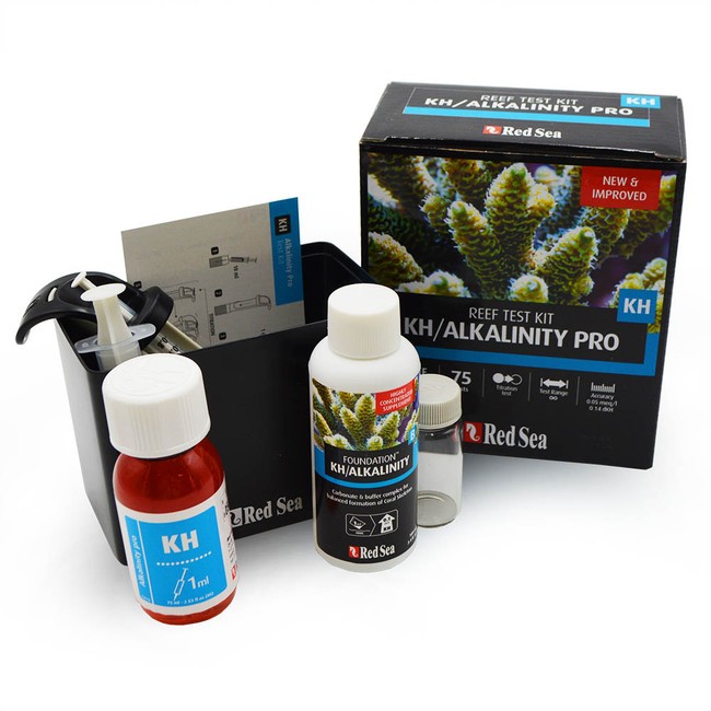 (OPEN BOX) KH/Alkalinity Pro-High Accuracy Titration Test kit (75 tests) - Red
