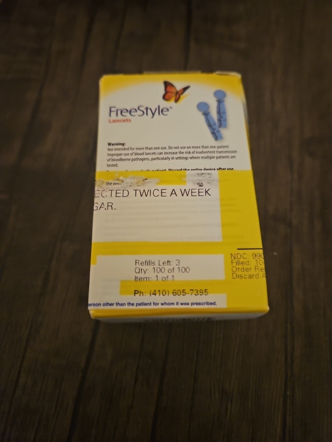 "Brand New" Freestyle 28 Gauge Sterile Lancets - Pack of 100