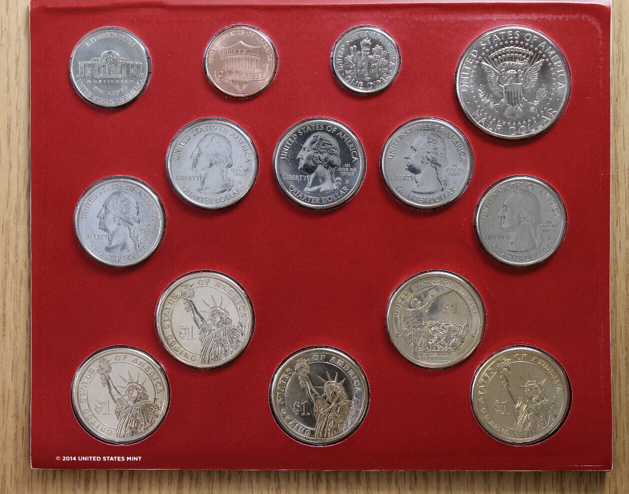 2015 Mint Set - Uncirculated Coins - 28-Coin Set - P & D