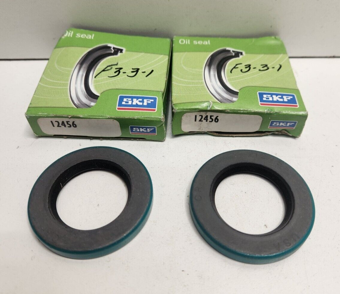 LOT OF 2 NEW OLD STOCK! SKF 1.25" ID X 2" OD OIL SEALS 12456