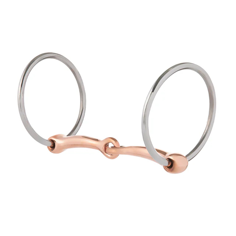 25-1811 Weaver Professional Ring Snaffle Bit, 5" Copper Mouth NEW