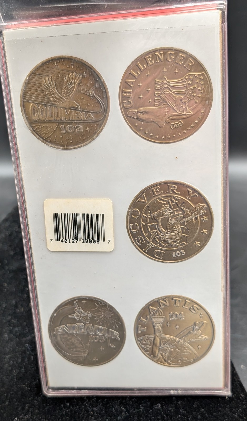 Maiden Flight Series Space Shuttle Solid Bronze Collectable Coin Set NASA