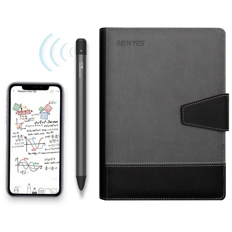 NewYes Syncpen Smart Pen 2 Set With Grey Notebook 2nd Generation - Brand New!