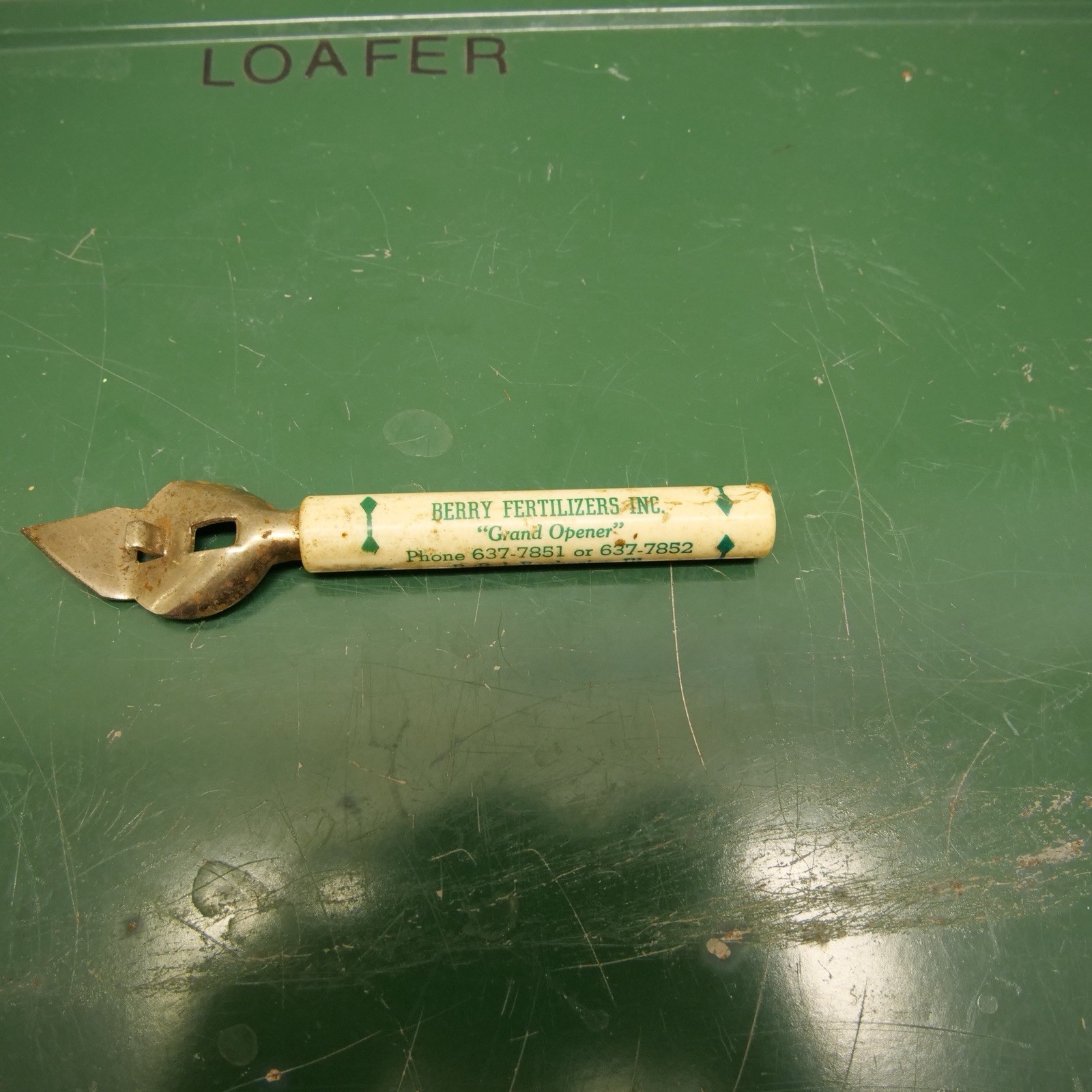 Berry Fertilizer Advertising Can Bottle Opener Rochester IL