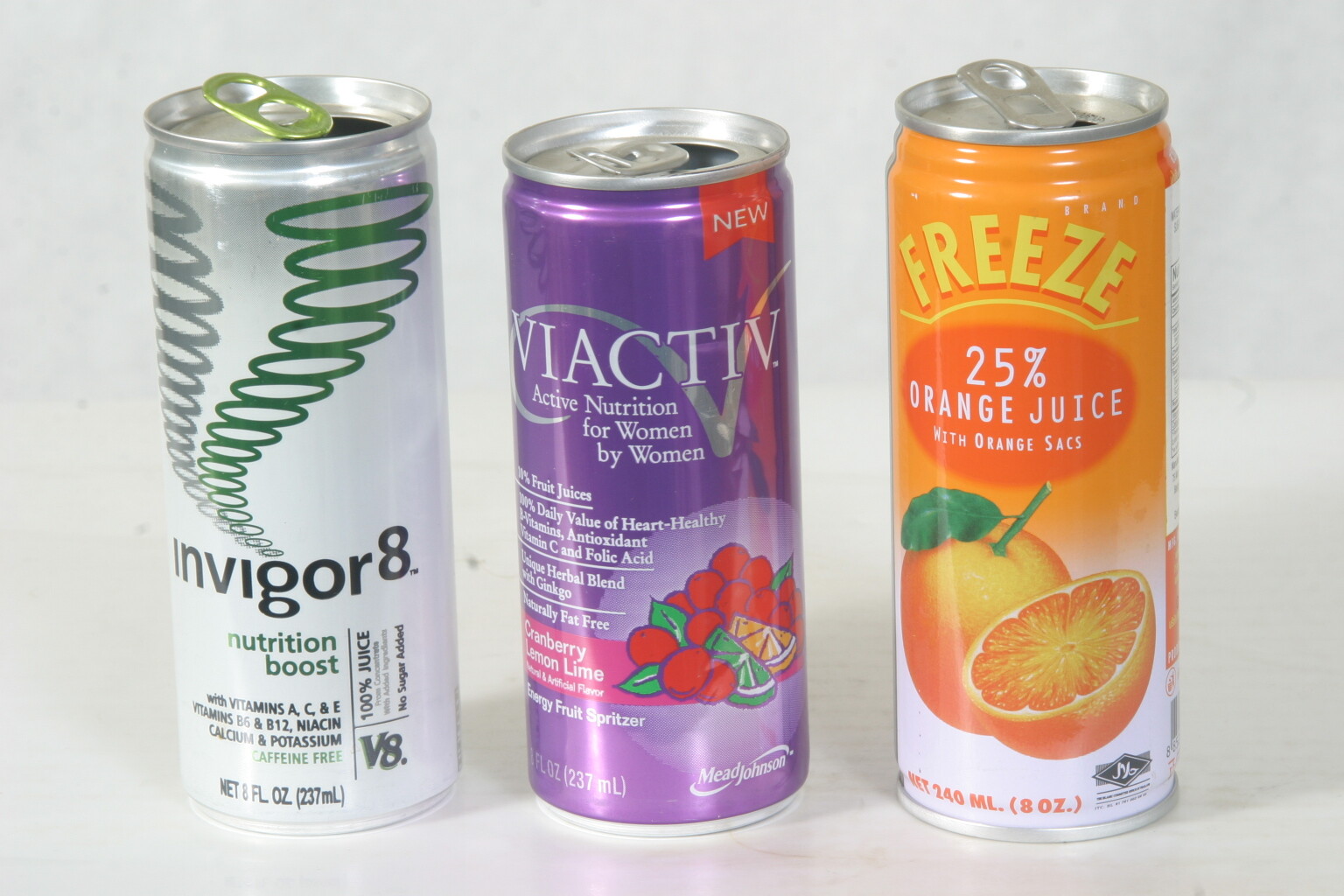 3 Nutrition Drink Cans - 250ml empty