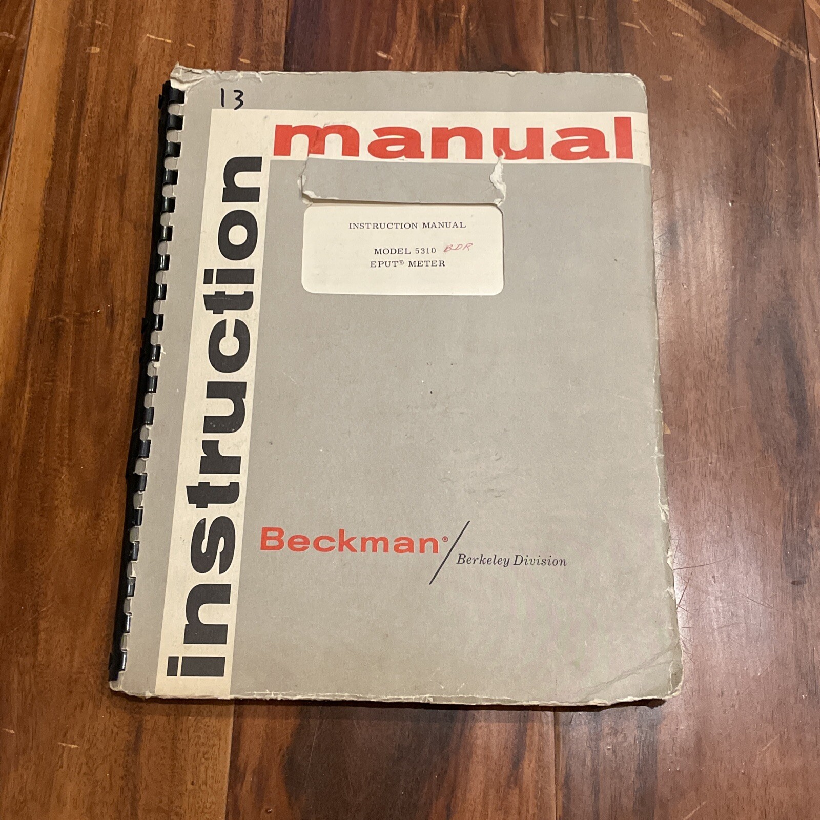 Beckman Model 5310 EPUT Meter Instruction Manual Jan 1959