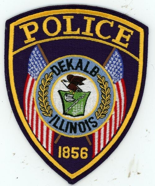 ILLINOIS IL DEKALB POLICE NICE SHOULDER PATCH SHERIFF  1856