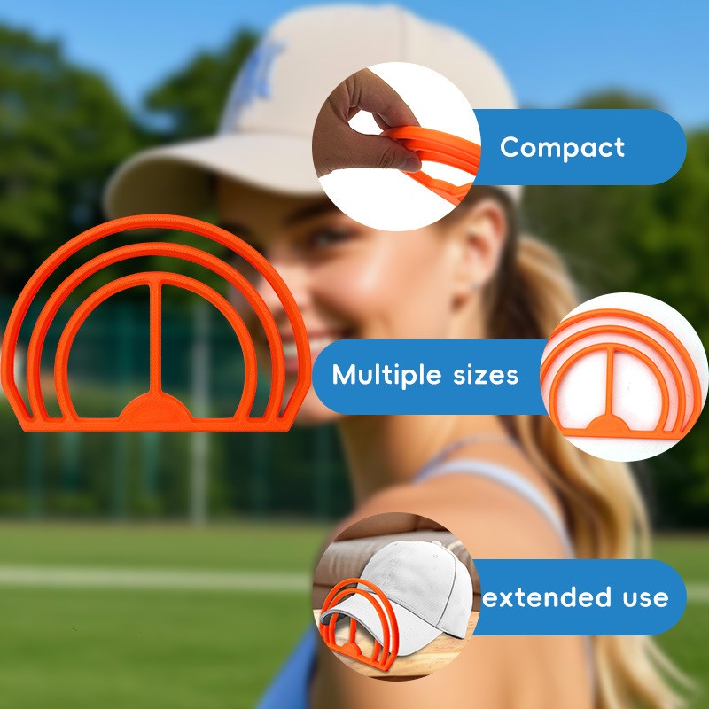 Flexible Safe Compact Comfortable Long-Lasting Practical Plastic Hat Brim Curler