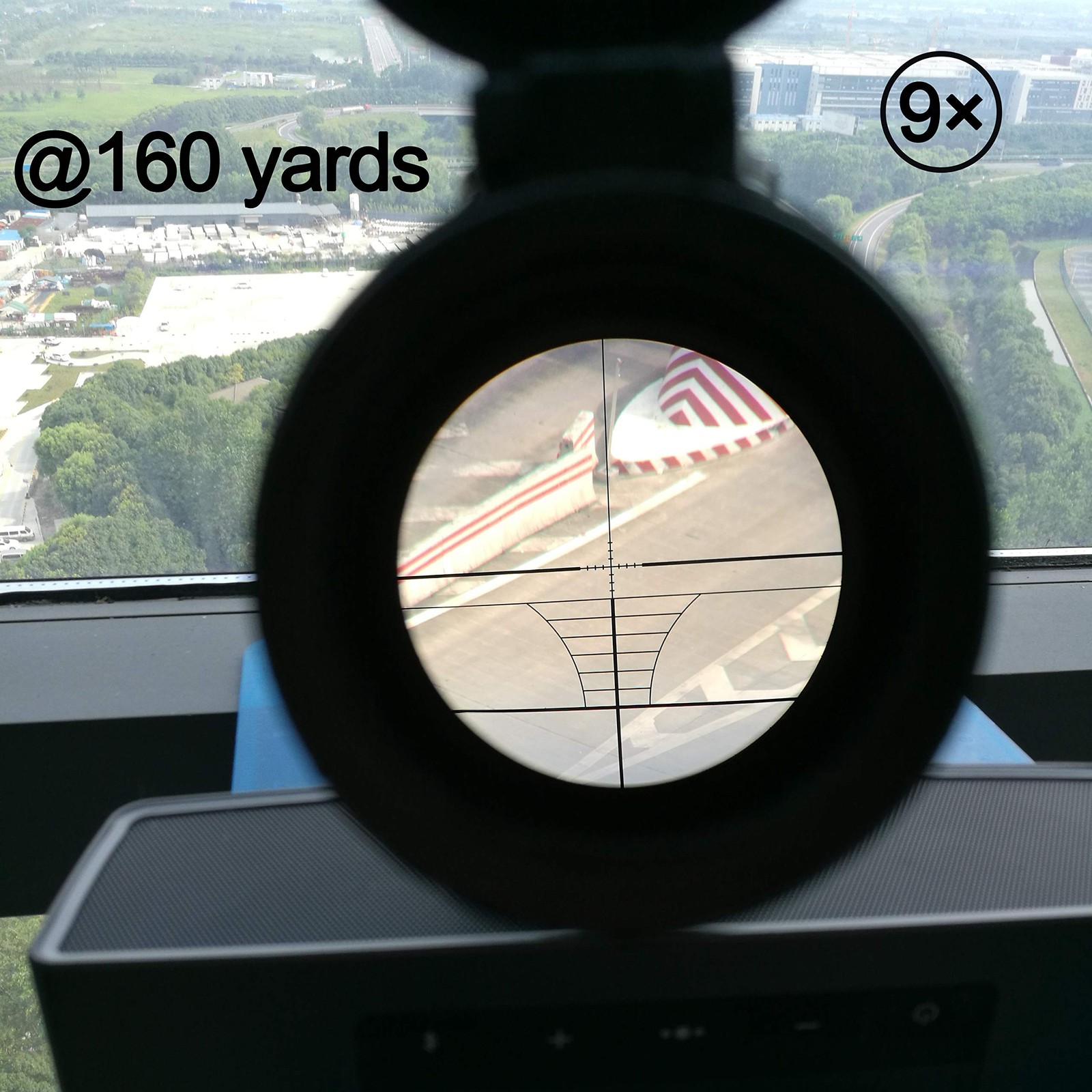 Sutekus Tactical Scope 39x40 Rangefinder Red & Green Illuminated Optics Retic...