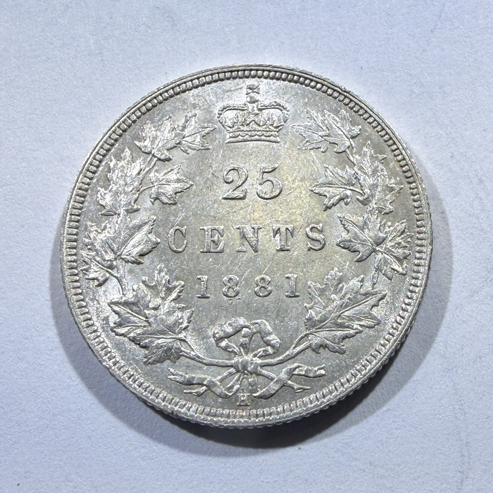1881H Canada 25-cent MS