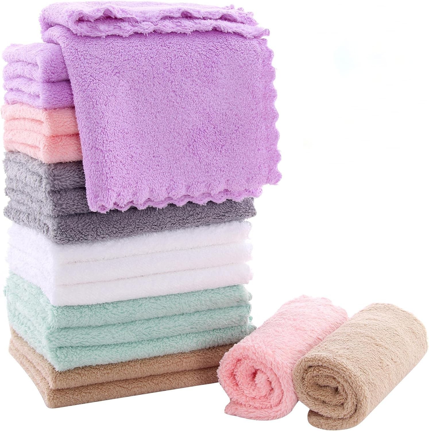Panos De Microfibra Para Limpieza Paquete De 18 Suaves Y Altamente Absorbentes.
