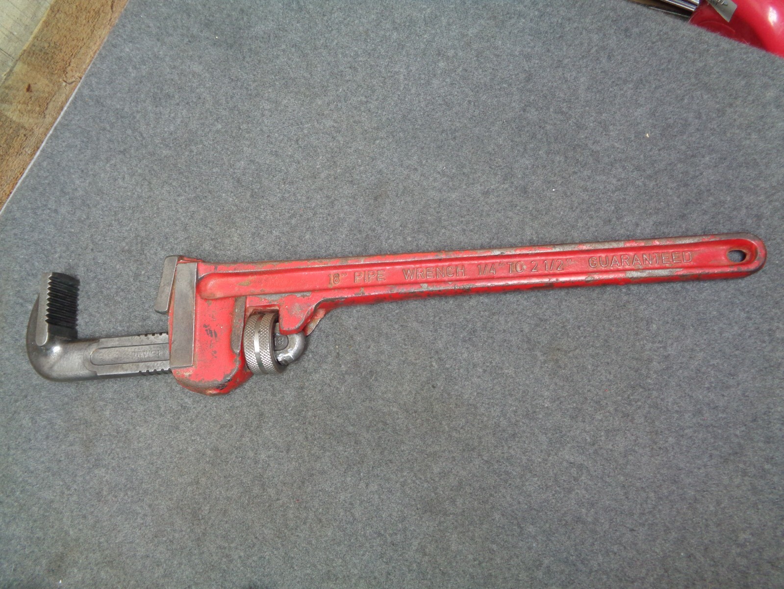 Vintage SANTO Steel Pipe Wrench 18"  W. Germany