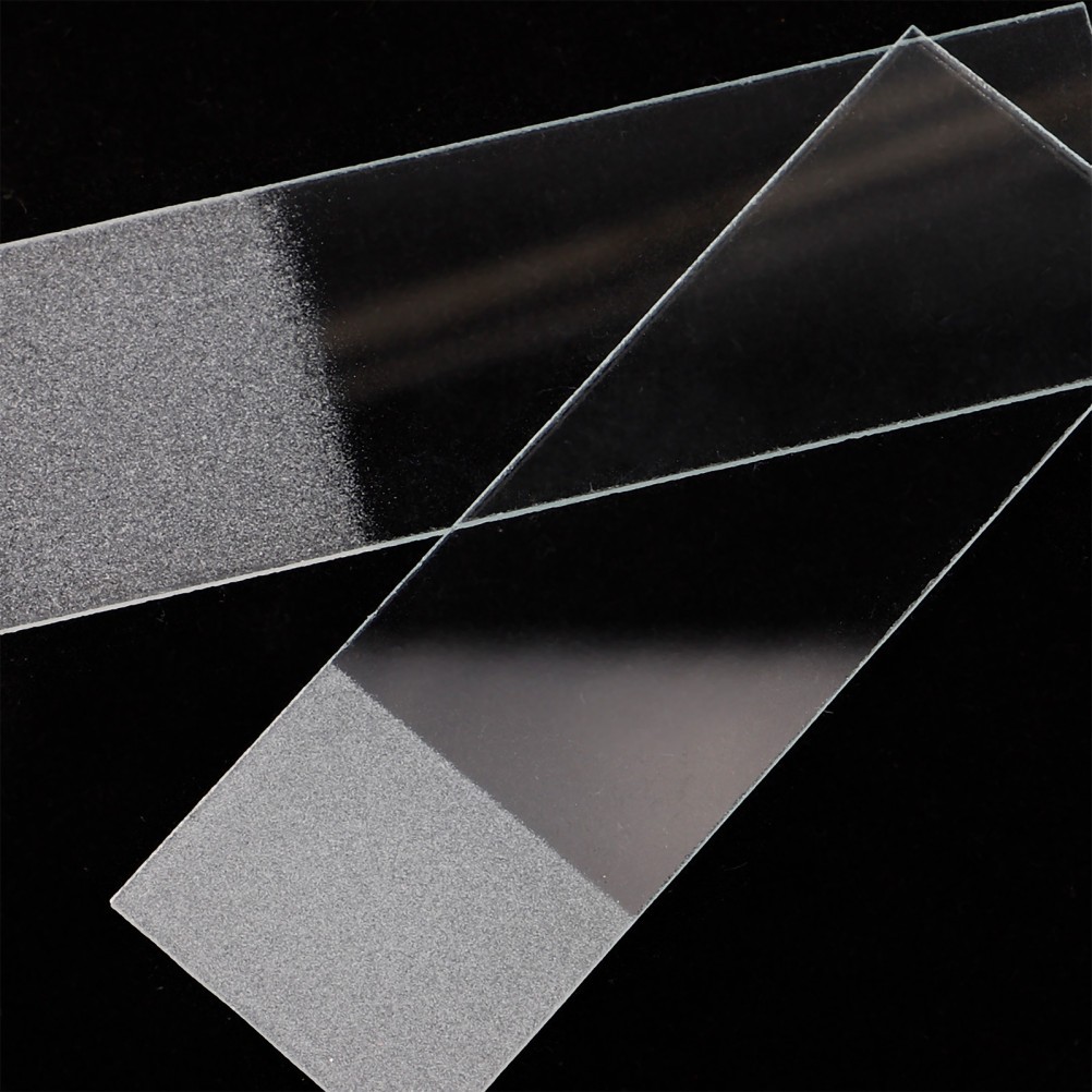 50 Pcs Microscope Specimen Slides Blank Glass for Microscopes Accessories