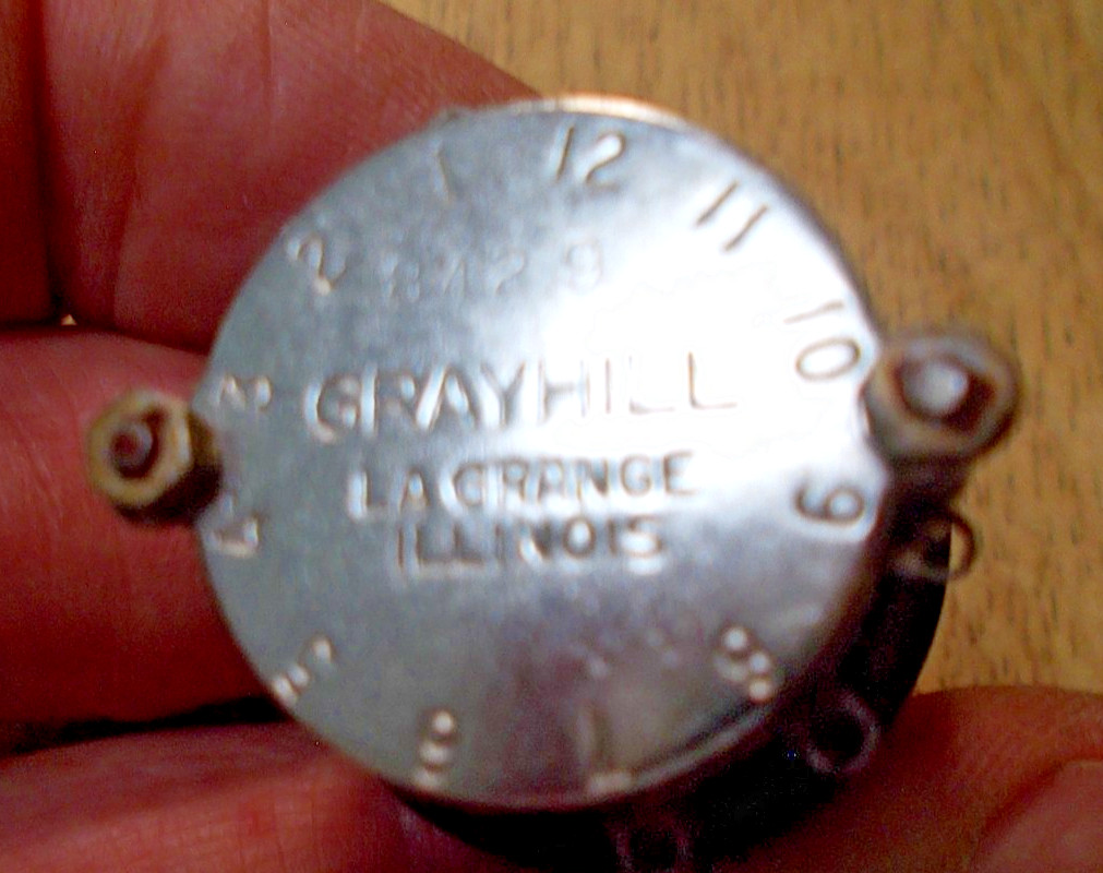 Grayhill Rotary Switch 2 deck 3 position Bag 3
