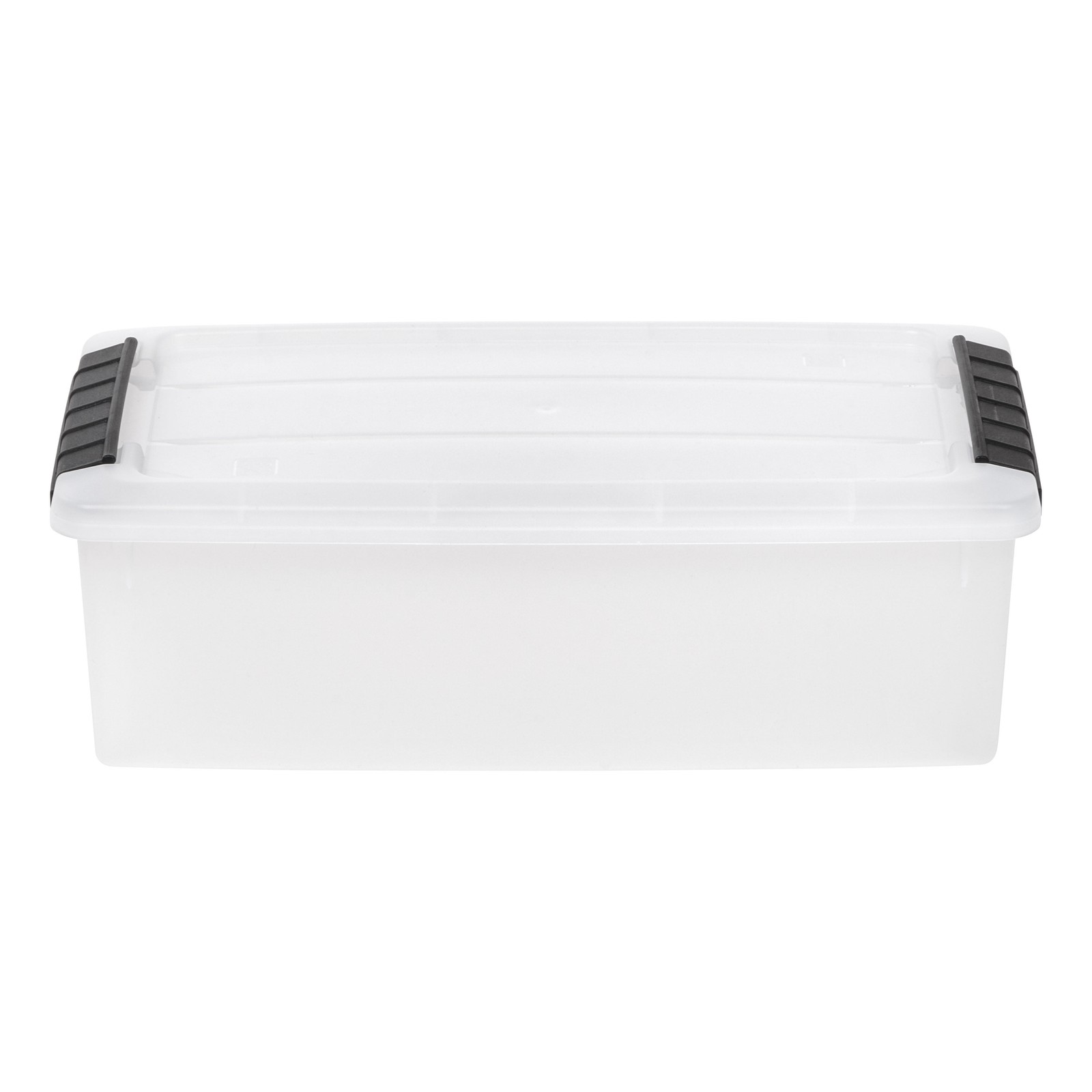32 Qt. Plastic Storage Bin with Lid, Stackable Storage Containers, Tote