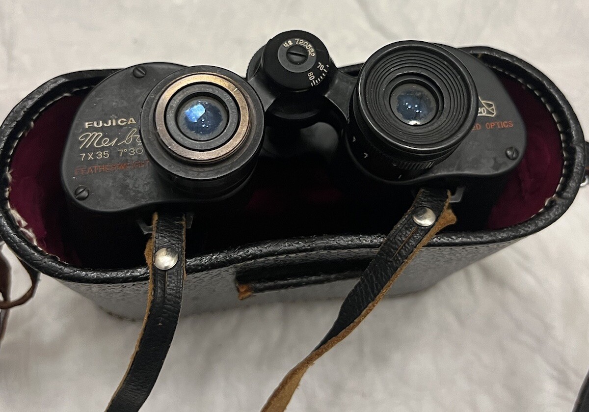 Fujica Meibo 7x,35 BINOCULAR w/Case: Needs A Part. Case Needs Fixing. See Pics!!