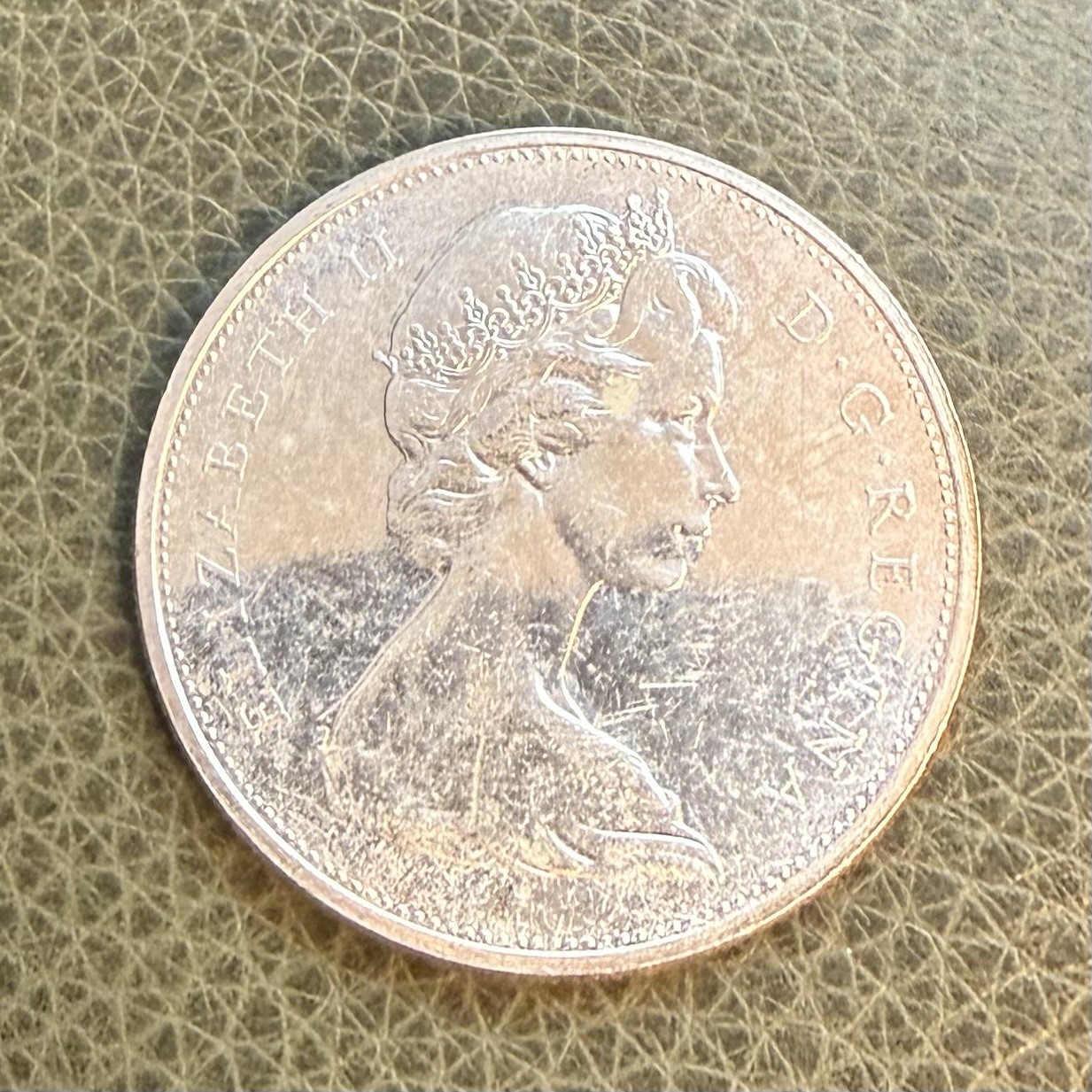 1965 Canada Silver Dollar 80% Silver Queen Elizabeth II
