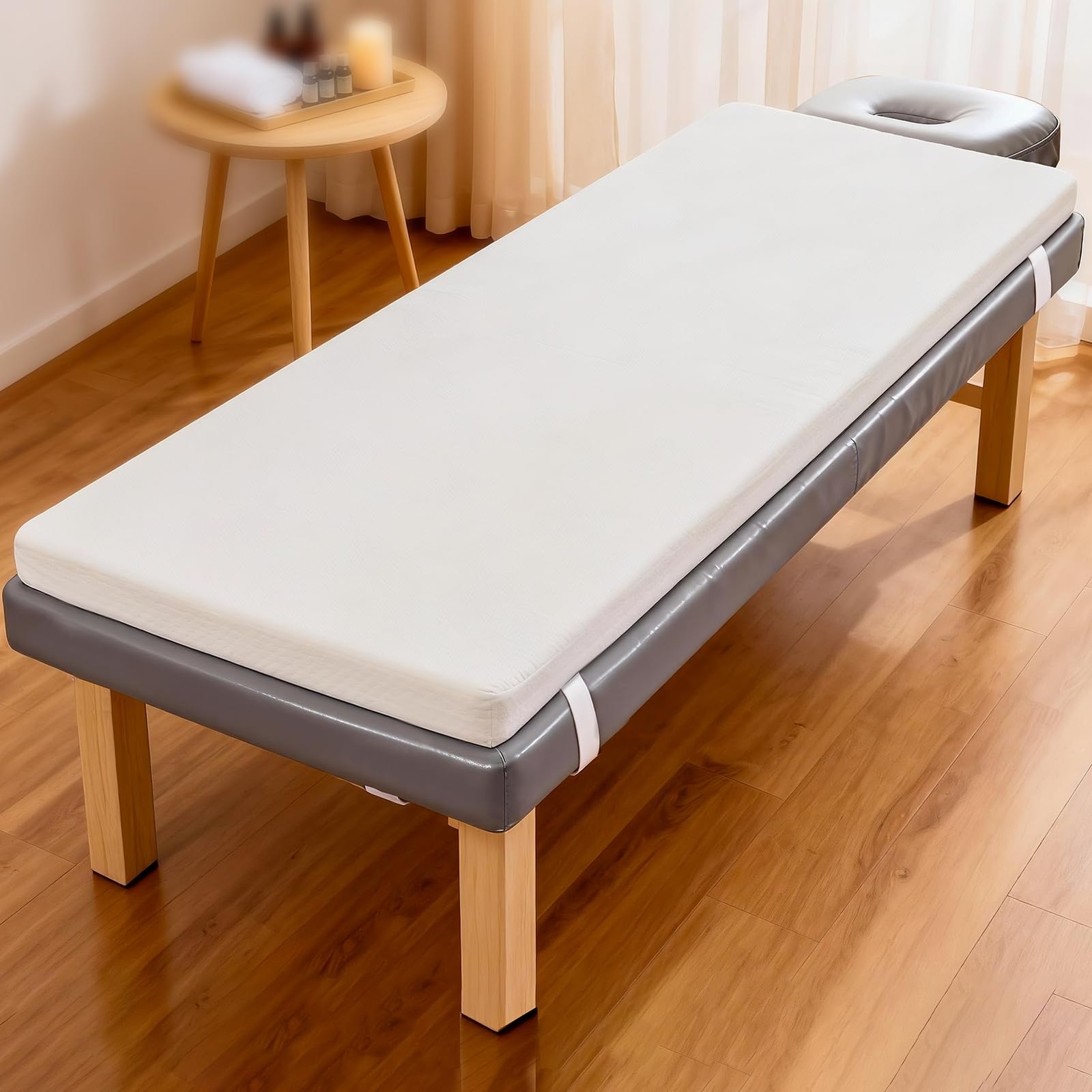 Massage Bed Topper 73x29x2 Inch Lash Bed Foam Topper with Removable Cover and...