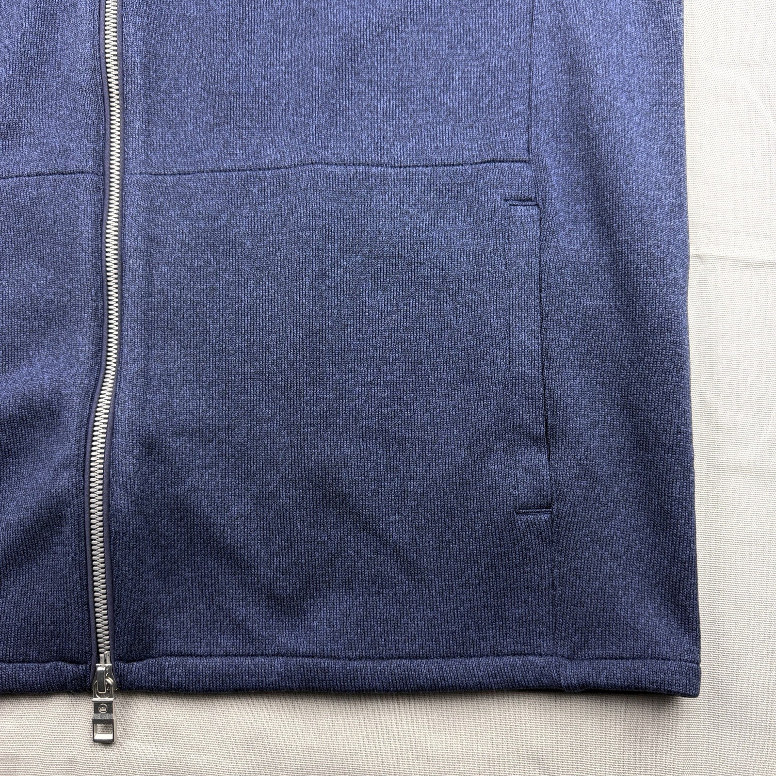 Peter Millar Crown Performance Fleece Full Zip Vest Jacket Navy Blue XL $155