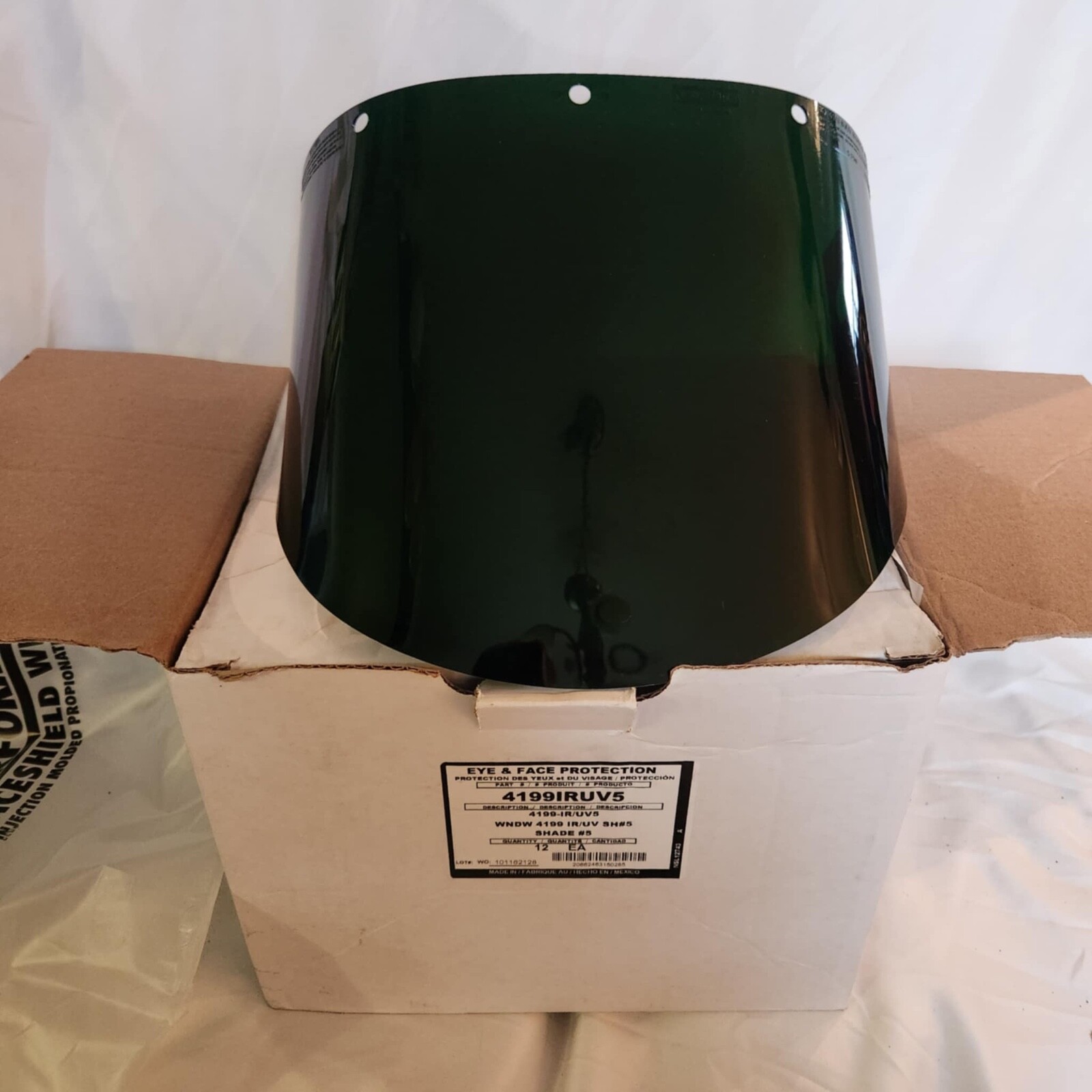 Honeywell Fibre-Metal Shade #5 Facesheild Window 4199IRUV5 Box of 12.New
